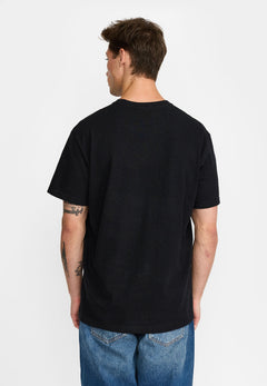Revolution sort t-shirt 1456 NEG med ribkant i halsen