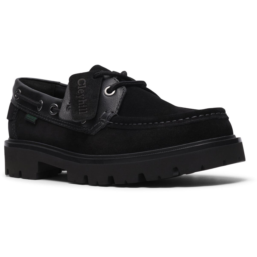 Clarks Cleyhill Boat G - 1219 Black Sde