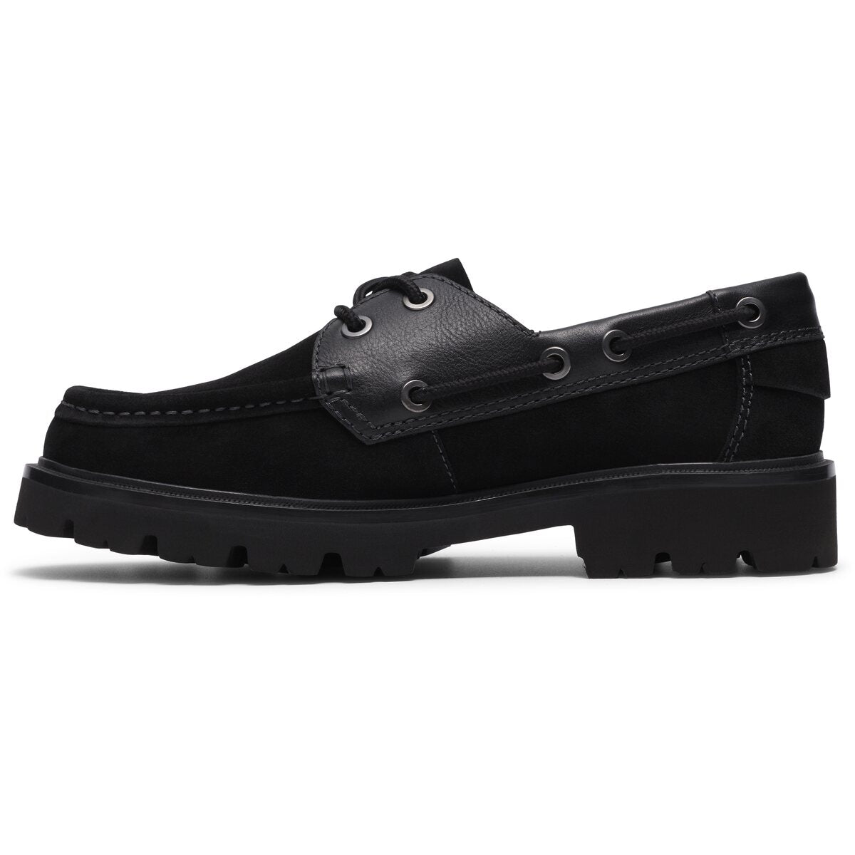 Clarks Cleyhill Boat G - 1219 Black Sde