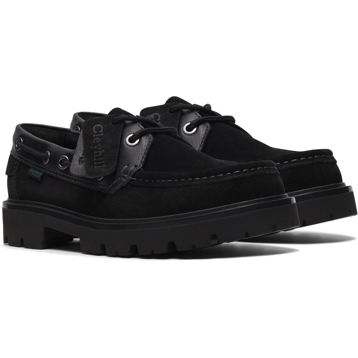 Clarks Cleyhill Boat G - 1219 Black Sde