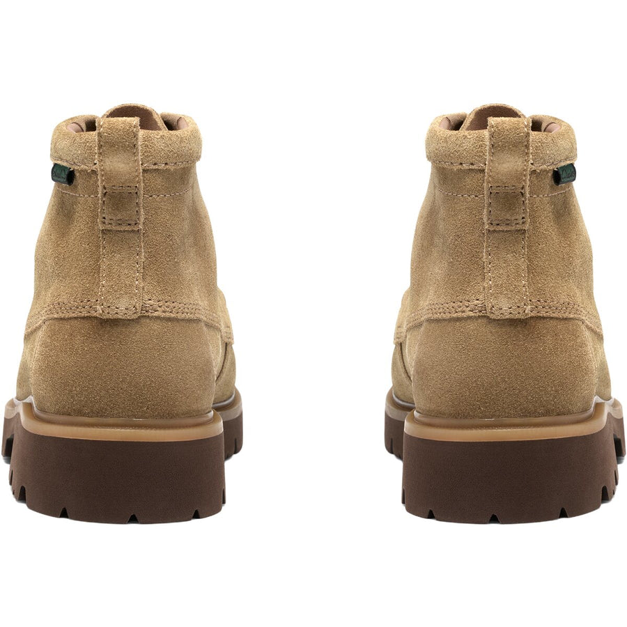 Par Clarks Cleyhill Hi støvler i Dark Sand ruskind set forfra
