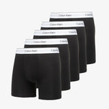 Alle fem Calvin Klein Icon Cotton Stretch boxer briefs 5-pak i sort – produktbillede