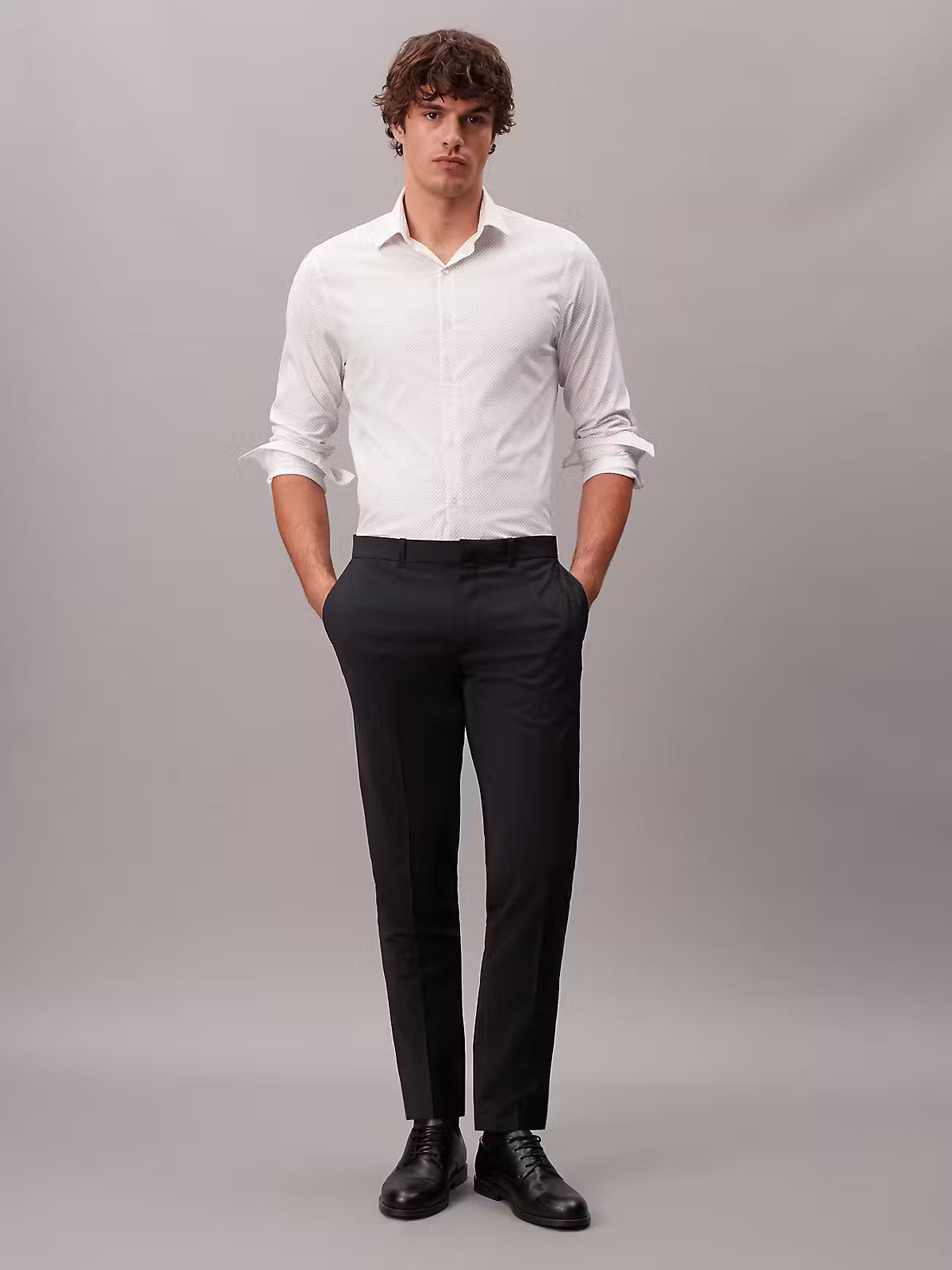 Calvin Klein Slim Fit Active Performance Print Shirt