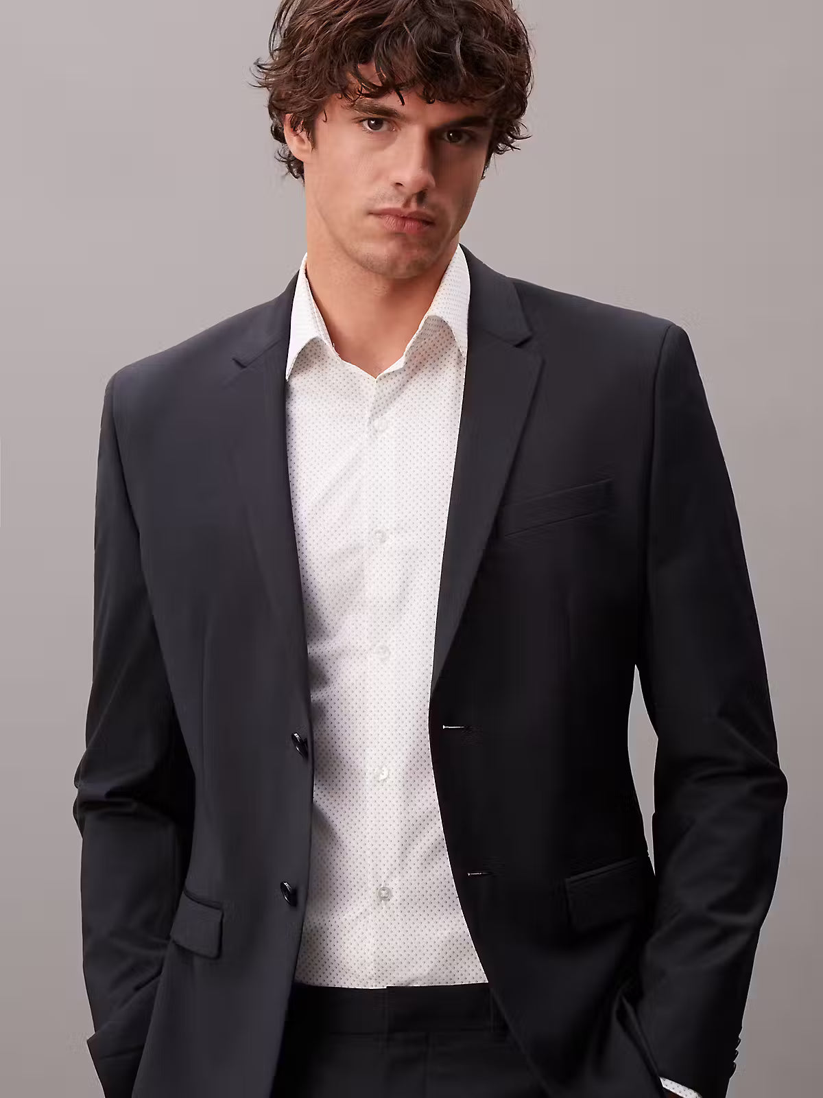 Calvin Klein Slim Fit Active Performance Print Shirt
