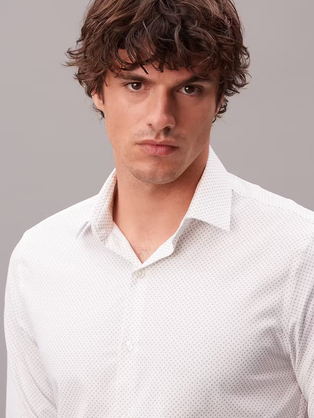 Calvin Klein Slim Fit Active Performance Print Shirt