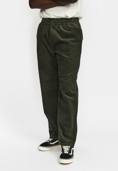 Revolution Casual Trousers 5874 i armygrøn fløjl – fløjlsbukser til herre