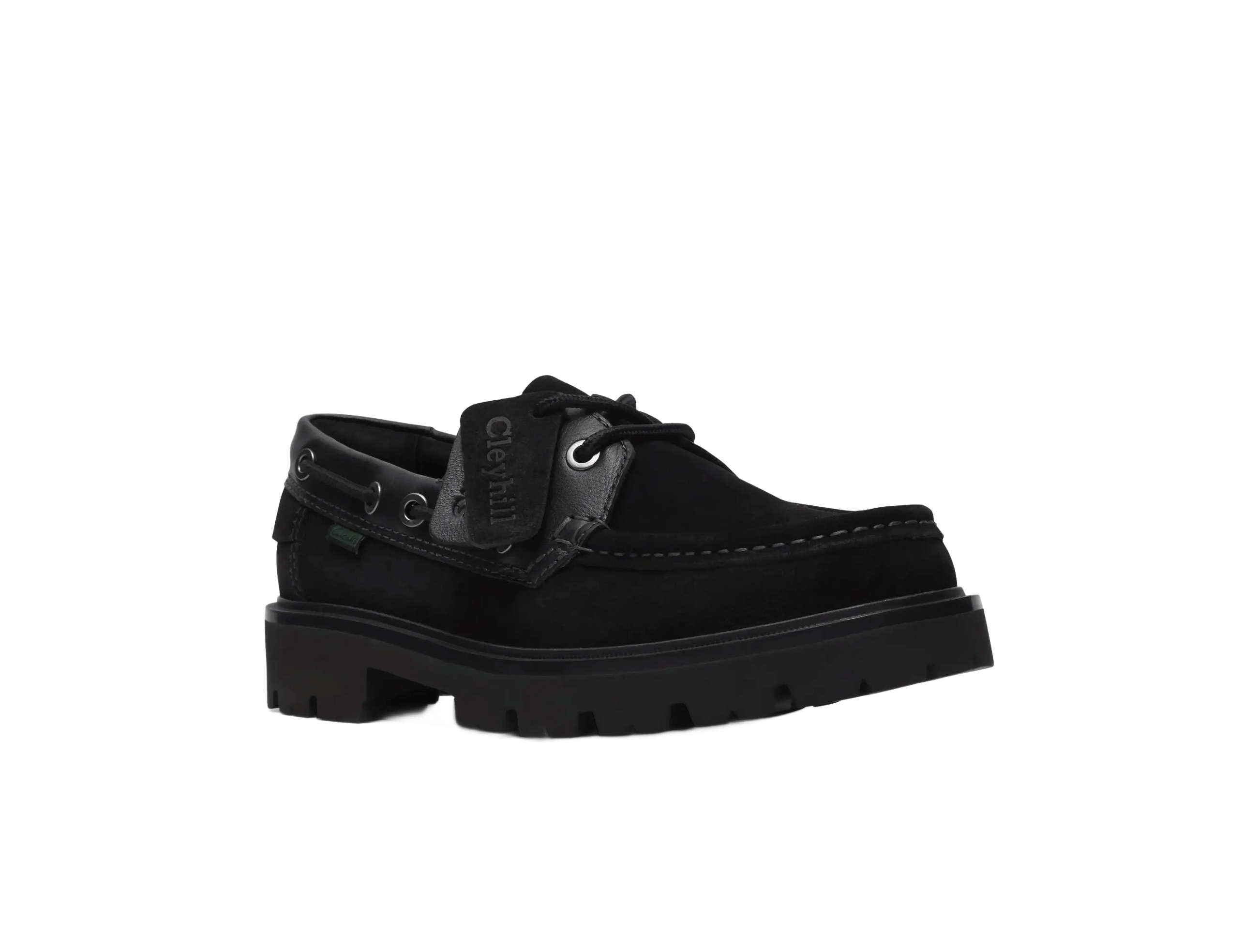 Clarks Cleyhill Boat - Black Suede