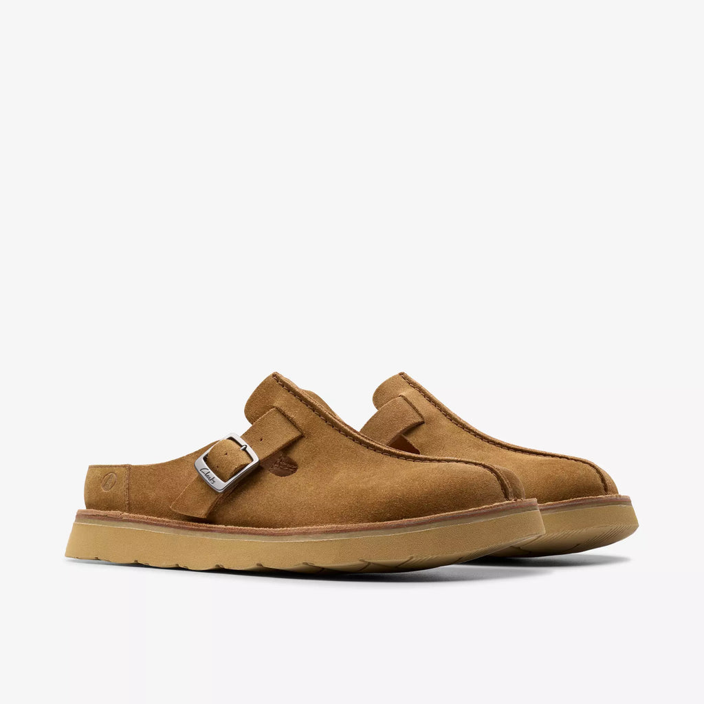 Clarks Solsbury Mule i farven Cola Suede - Hos MEN - Supermen.dk