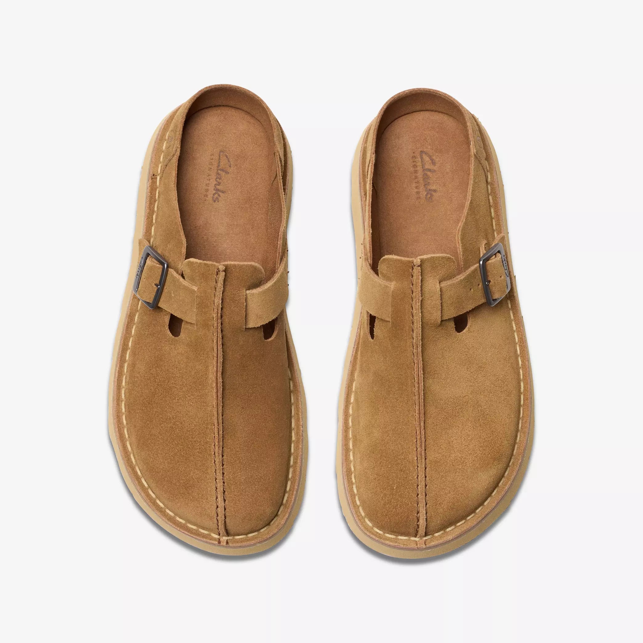 Clarks Solsbury Mule i farven Cola Suede - Hos MEN - Supermen.dk