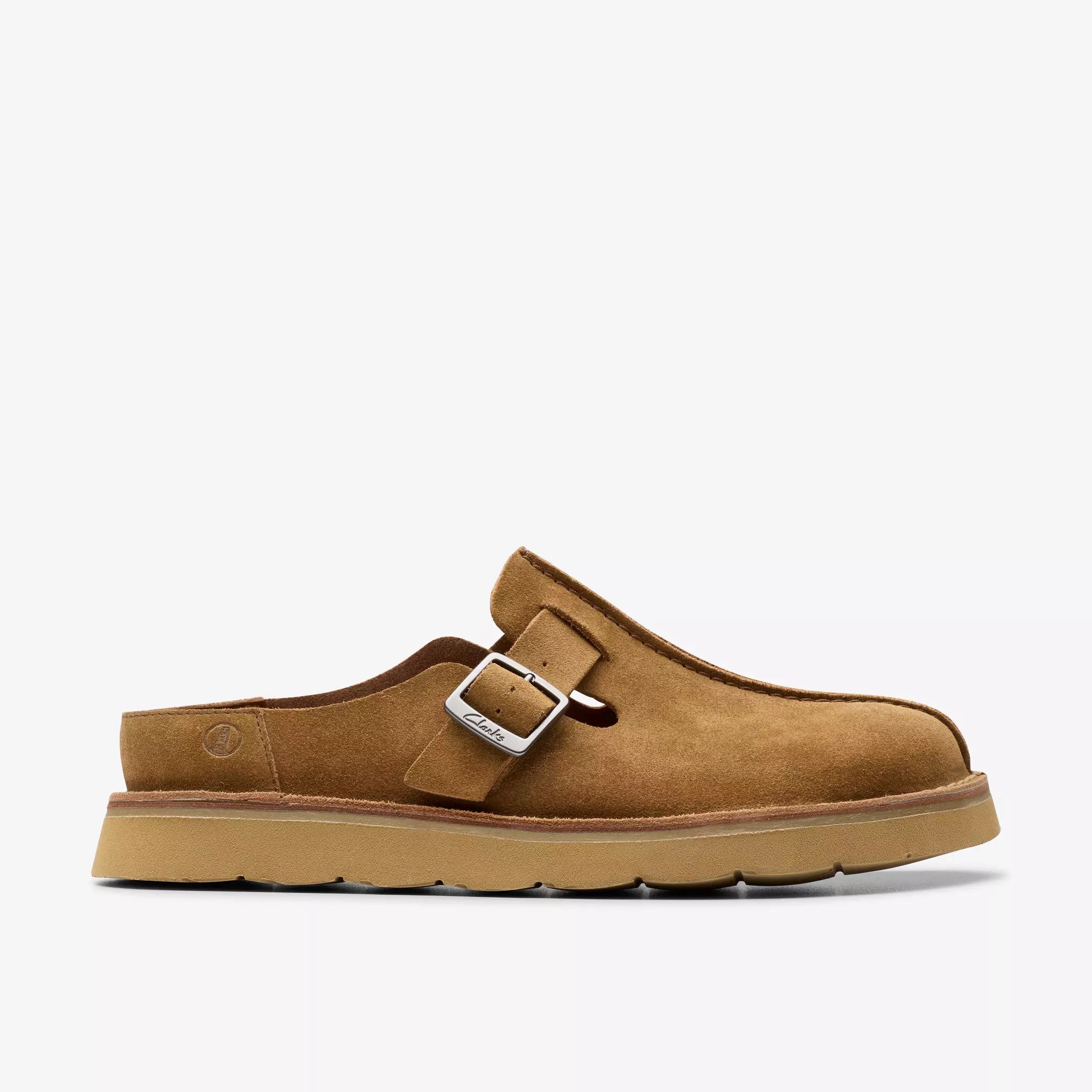 Clarks Solsbury Mule i farven Cola Suede - Hos MEN - Supermen.dk