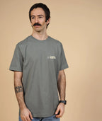 EARTH KARMA BRUSHED T-SHIRT - CASTOR GRAY - Hos MEN Supermen.dk