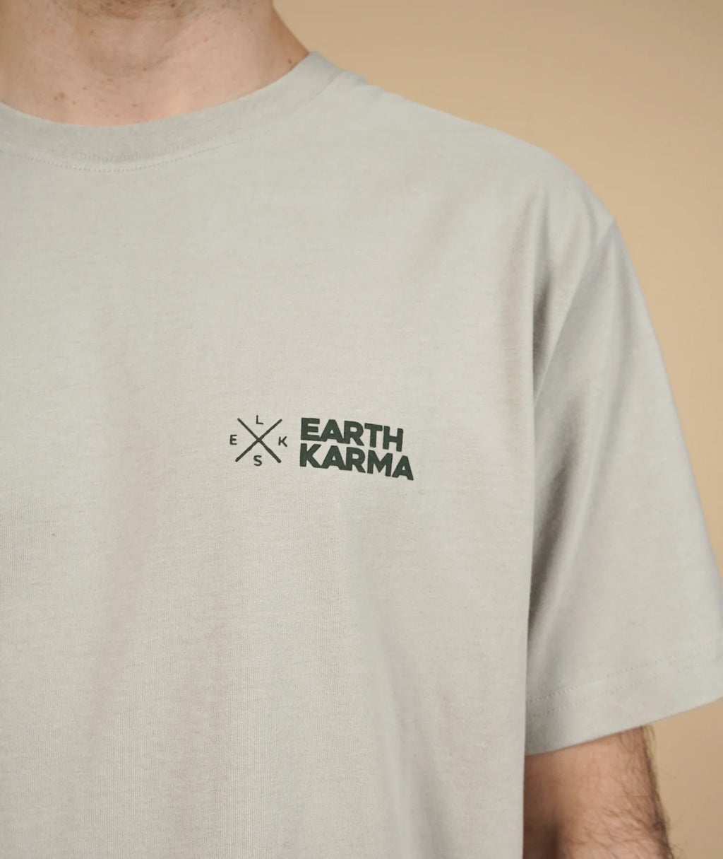 ELSK EARTH KARMA BRUSHED T-SHIRT - SAND STONE - Supermen.dk