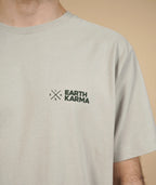 ELSK EARTH KARMA BRUSHED T-SHIRT - SAND STONE - Supermen.dk
