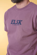 ELSK ECHO MEN'S BRUSHED T-SHIRT - DUSTY AUBERGINE - Supermen.dk