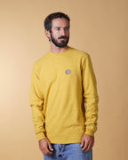 ELSK GLOBE MEN'S HEMP LS T-SHIRT - HONEY YELLOW - Supermen.dk
