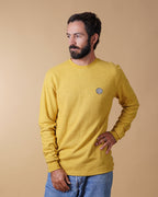 ELSK GLOBE MEN'S HEMP LS T-SHIRT - HONEY YELLOW - Supermen.dk