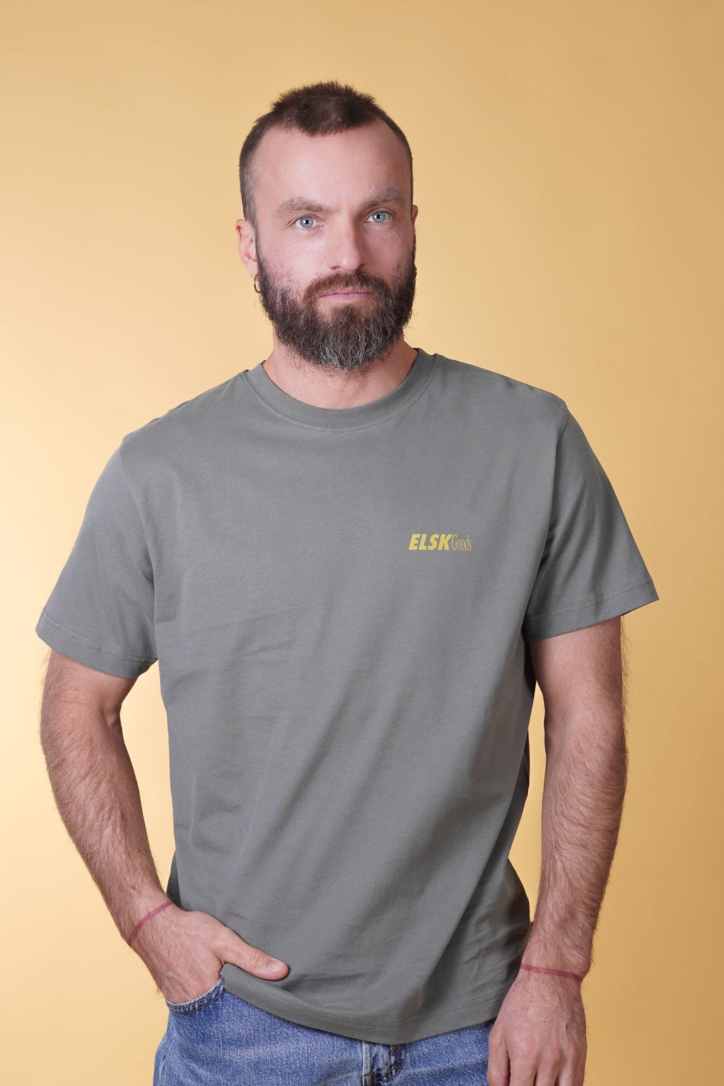 ELSK GOODS BP MEN'S BRUSHED T-SHIRT - CASTOR GRAY - Supermen.dk