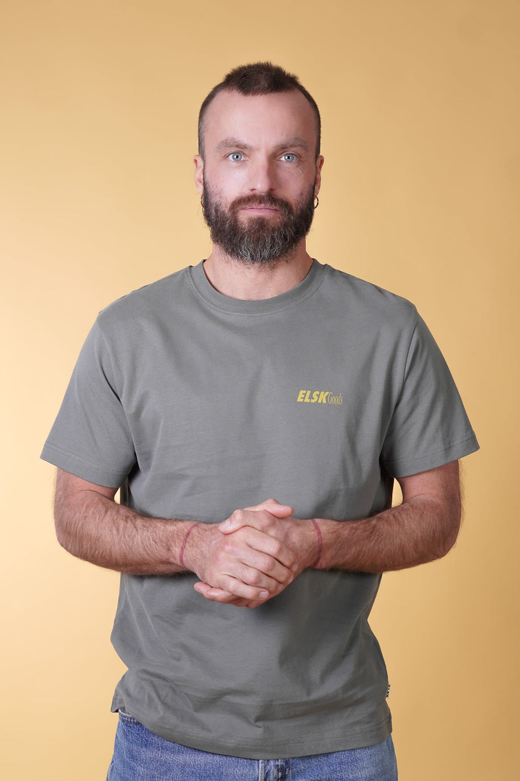 ELSK GOODS BP MEN'S BRUSHED T-SHIRT - CASTOR GRAY - Supermen.dk