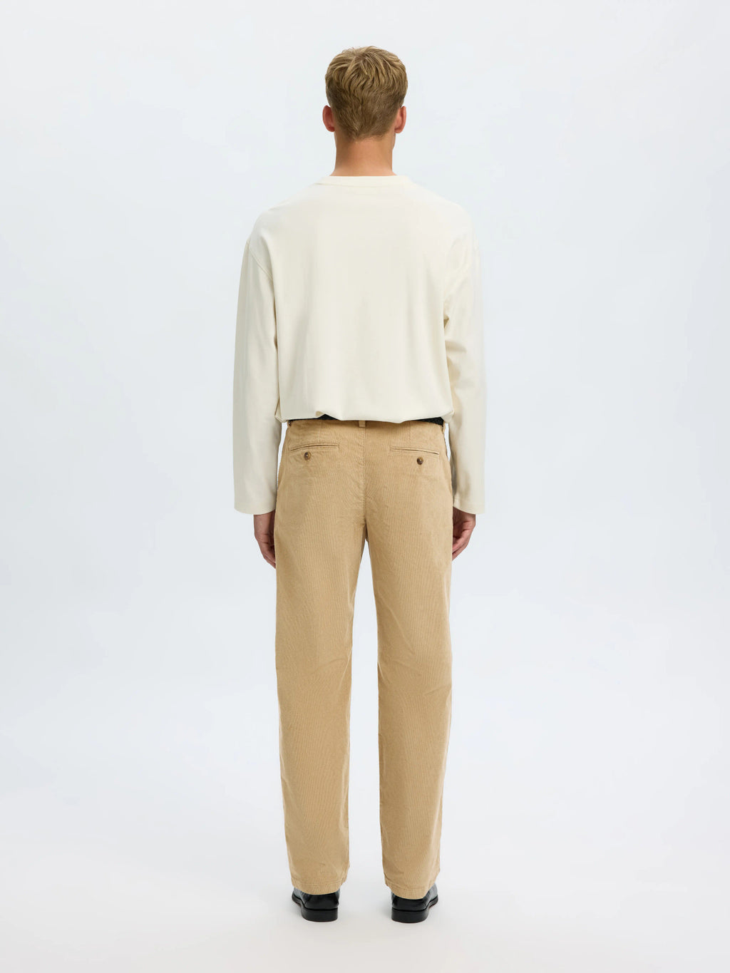 Selected 196-STRAIGHT MILES CORD PANT - Cornstalk