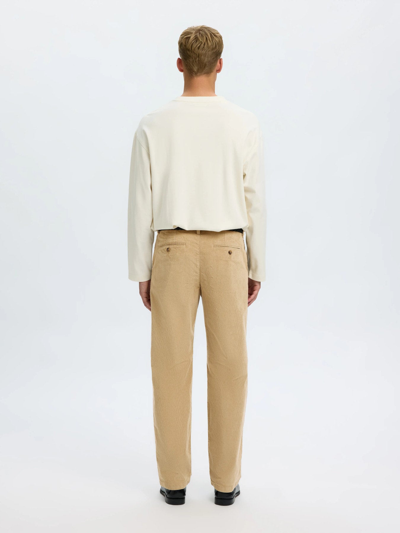 Selected 196-STRAIGHT MILES CORD PANT - Cornstalk