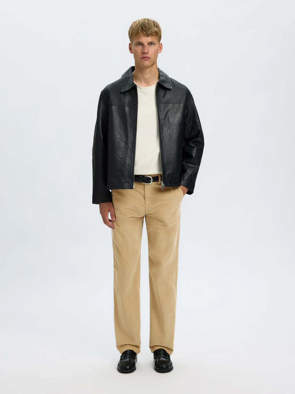 Selected 196-STRAIGHT MILES CORD PANT - Cornstalk