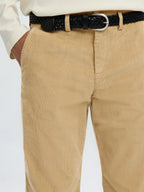 Selected 196-STRAIGHT MILES CORD PANT - Cornstalk