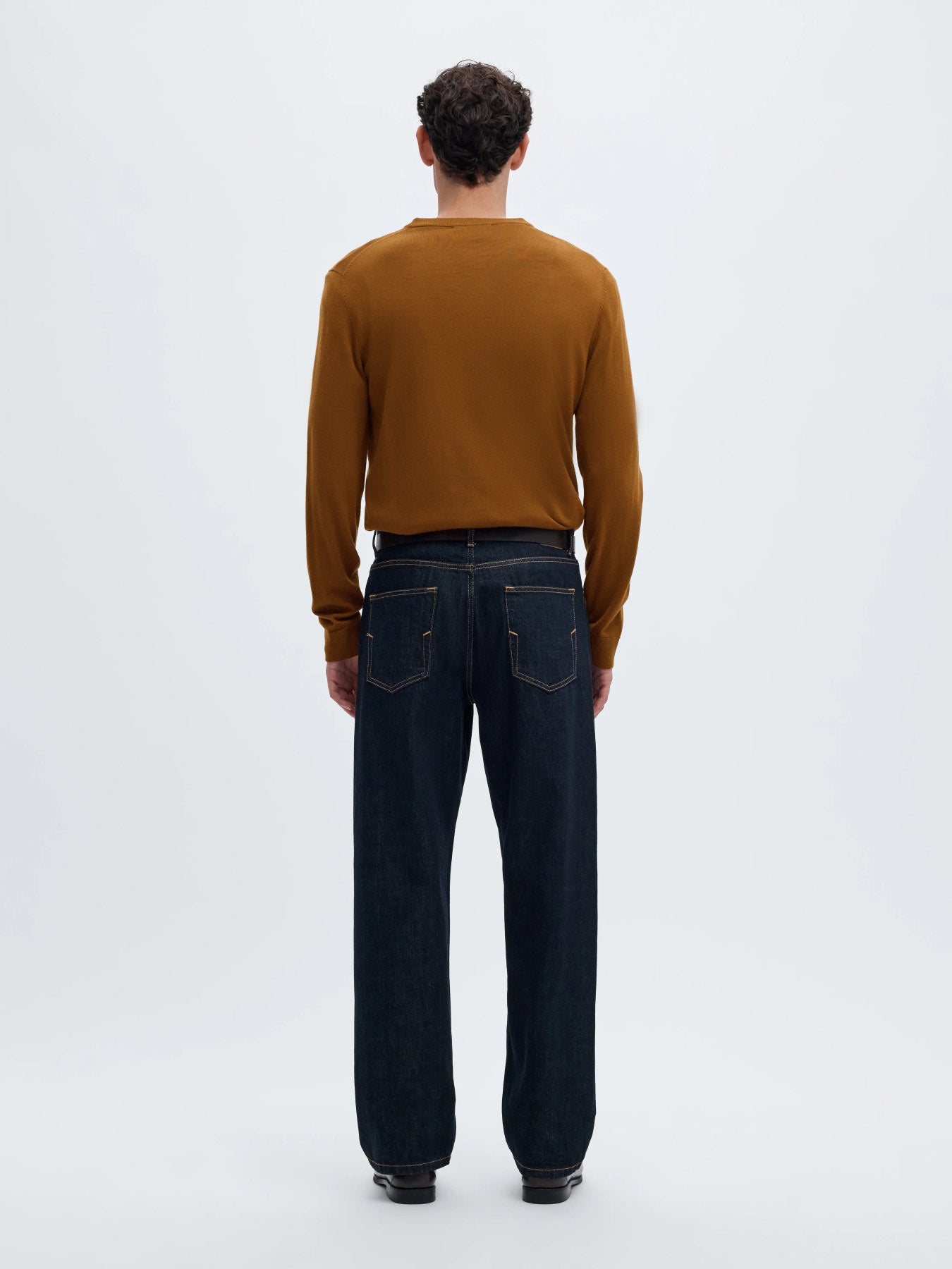 Selected Knit Merino Strik - Monks Robe