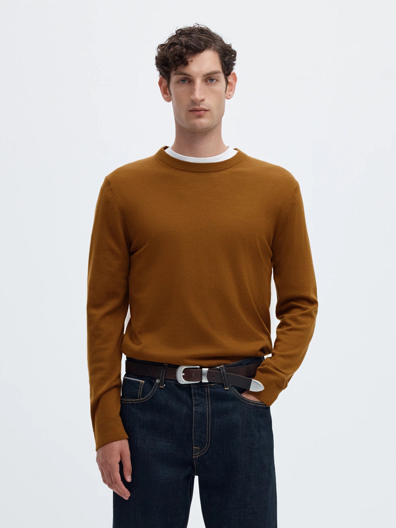 Selected Knit Merino Strik - Monks Robe