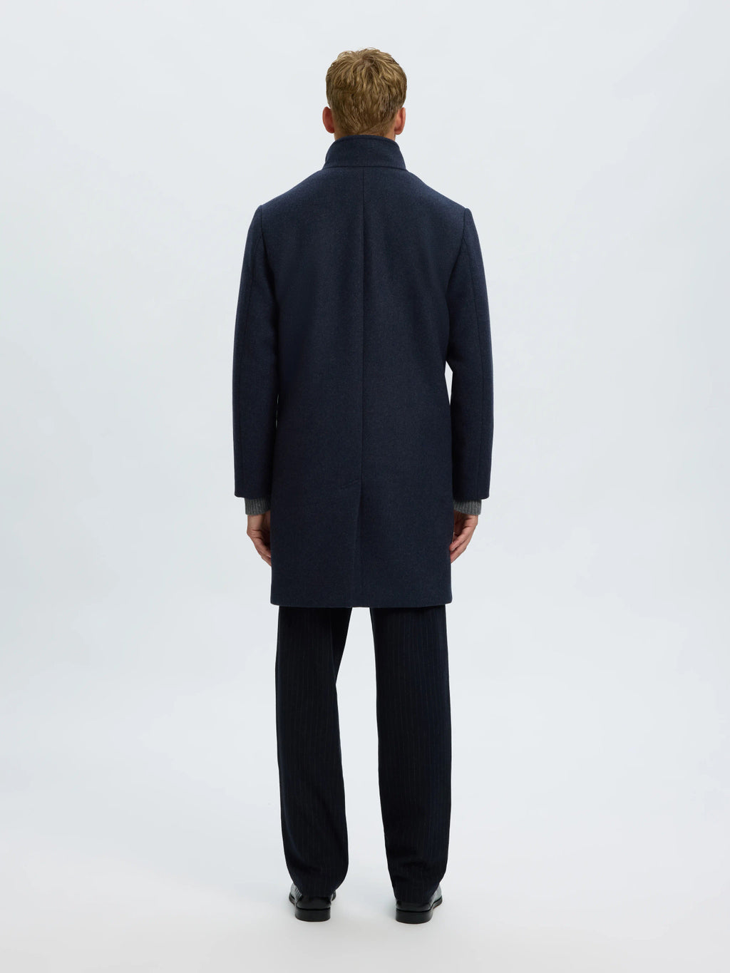 Selected RAINAR WOOL BLEND COAT - Sky Captain Melange