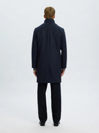 Selected RAINAR WOOL BLEND COAT - Sky Captain Melange