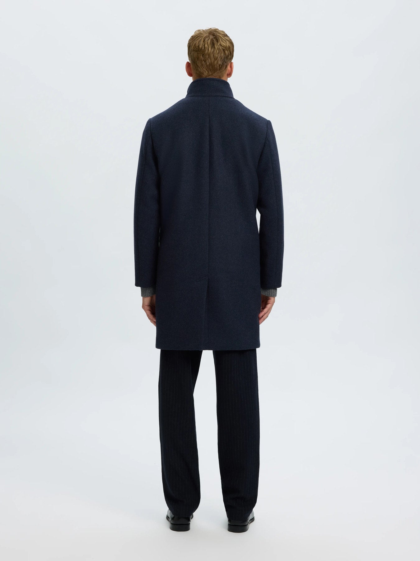 Selected RAINAR WOOL BLEND COAT - Sky Captain Melange