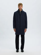 Selected RAINAR WOOL BLEND COAT - Sky Captain Melange