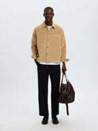 Selected OTTO-KRIS CORD OVERSHIRT - Cornstalk