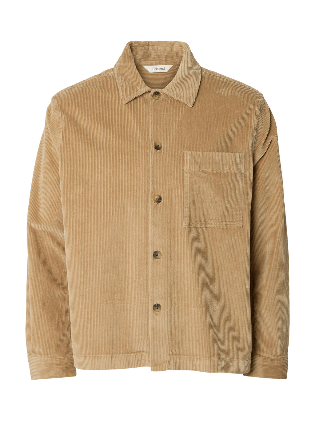 Selected OTTO-KRIS CORD OVERSHIRT - Cornstalk