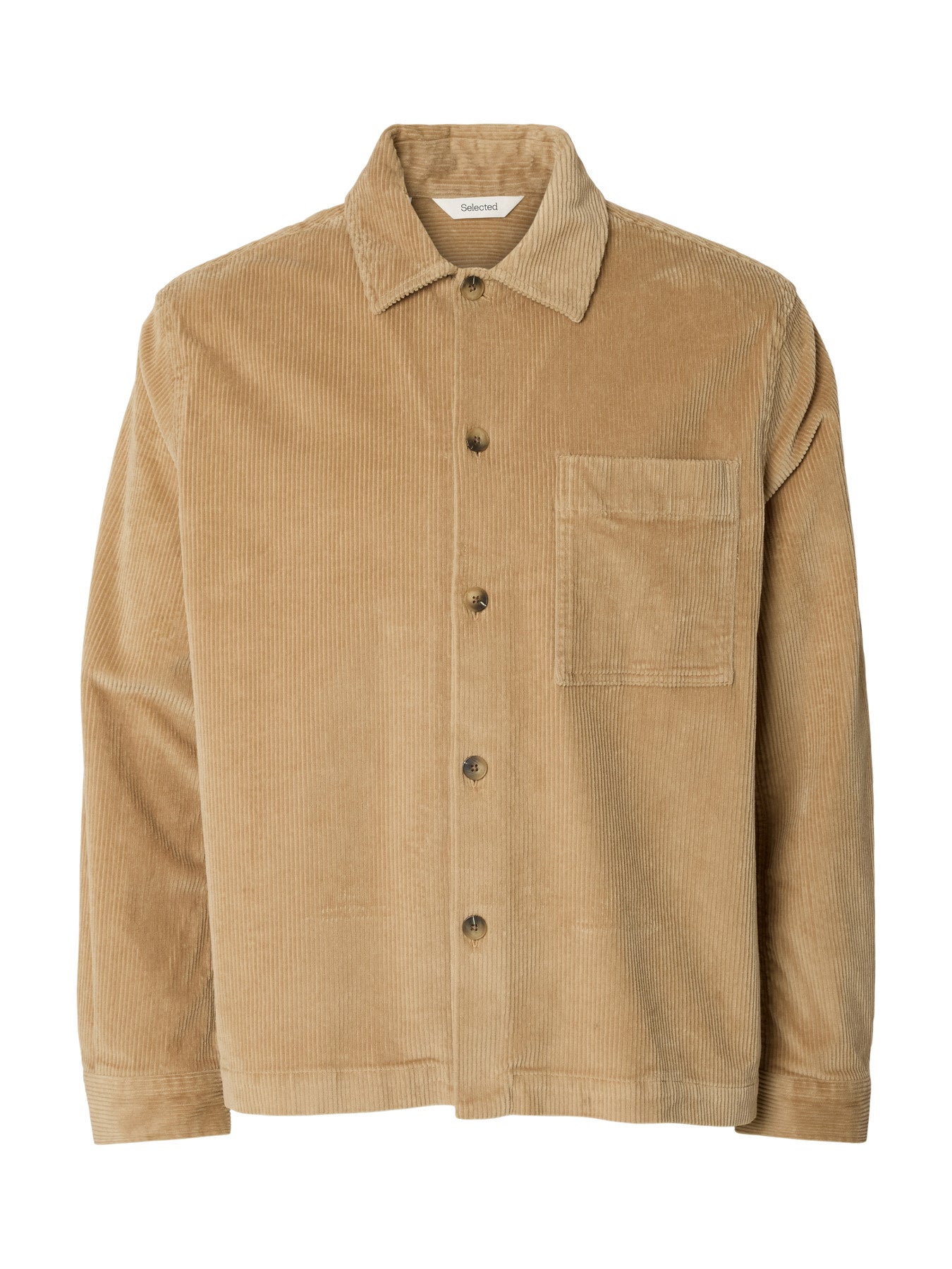 Selected OTTO-KRIS CORD OVERSHIRT - Cornstalk