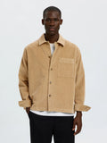 Selected OTTO-KRIS CORD OVERSHIRT - Cornstalk