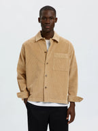 Selected OTTO-KRIS CORD OVERSHIRT - Cornstalk