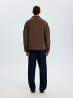 Selected OTTO-KRIS CORD OVERSHIRT - Chocolate Chip