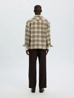 Selected OLE-PABLO WOOL BLEND OVERSHIRT - Oatmeal Walnut