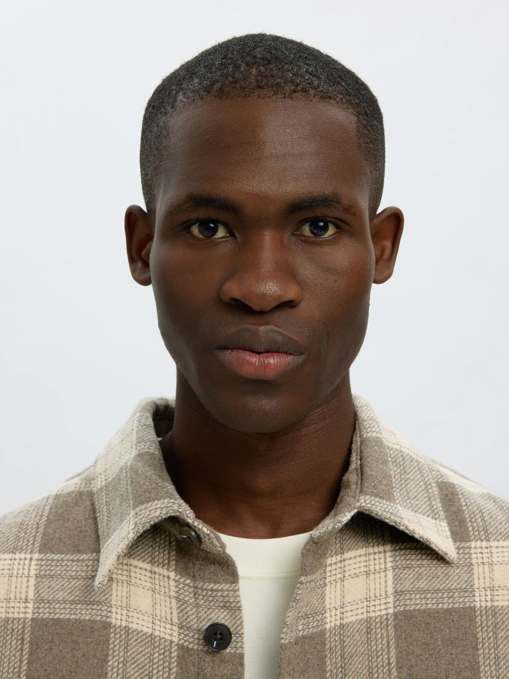 Selected OLE-PABLO WOOL BLEND OVERSHIRT - Oatmeal Walnut