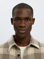 Selected OLE-PABLO WOOL BLEND OVERSHIRT - Oatmeal Walnut