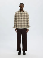Selected OLE-PABLO WOOL BLEND OVERSHIRT - Oatmeal Walnut