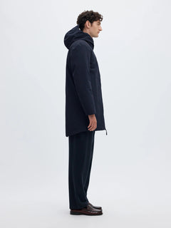 Selected Franklin Urban Tech parka 2.0 i Sky Captain navy set fra siden