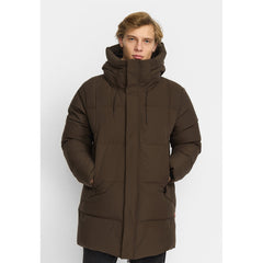 Revolution Hooded Puffer Jacket 7896 i Darkbrown mørkebrun – billede 2