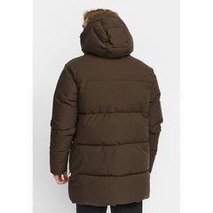 Revolution Hooded Puffer Jacket 7896 i Darkbrown mørkebrun – billede 3