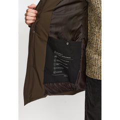 Revolution Hooded Puffer Jacket 7896 i Darkbrown mørkebrun – billede 7