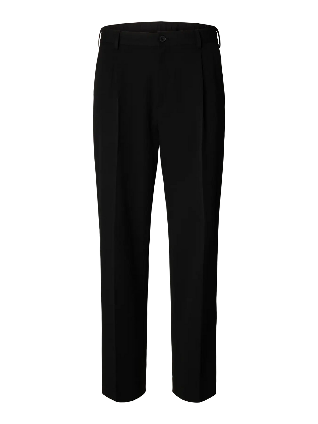 Selected 220-LOOSE FLEX PANTS Black