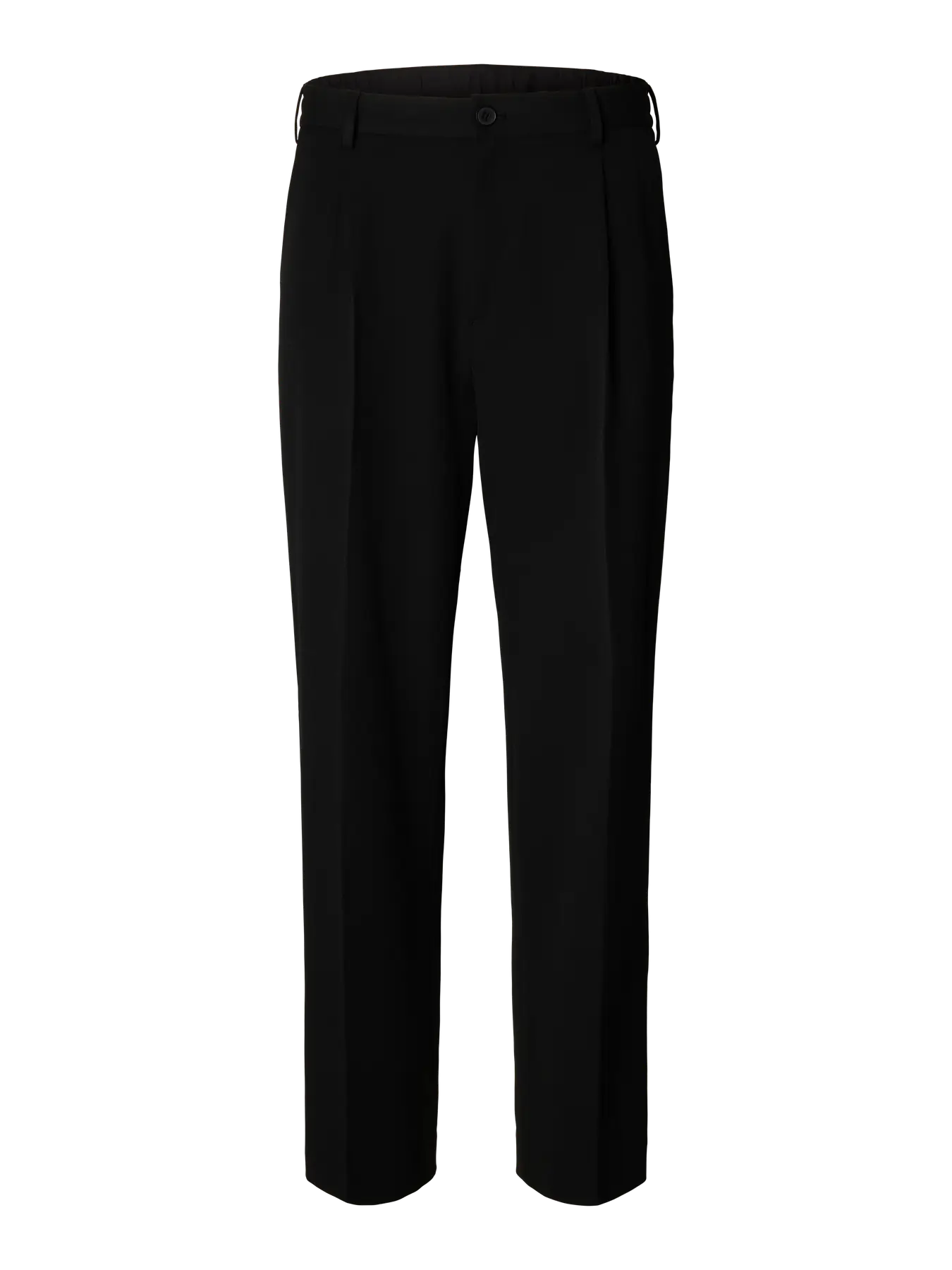 Selected 220-LOOSE FLEX PANTS Black