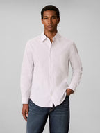 Calvin Klein Long Sleeve Yarn-Dyed Striped Supima Stretch Shirt