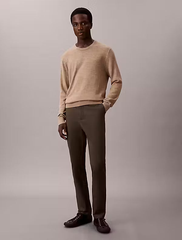 Calvin Klein SLIM SATEEN CHINO TROUSER